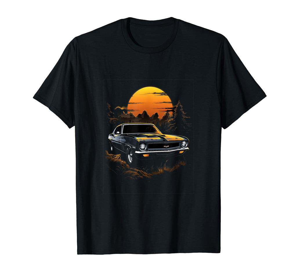 Muscle Car Car T-Shirt - Aesthetic Graphic for Adults - T-Shirt, Sweatshirt, Hoodie
