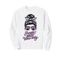 Purple White Vibes Only Field Day Sweatshirt - Trendy Graphic Men Women - T-Shirt, Sweatshirt, Hoodie