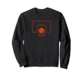 Basketball Hoops And Ball Distressed Sweatshirt - Fun Novelty Design Unisex - T-Shirt, Sweatshirt, Hoodie