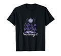 Lifes Party Birthday Disco Ball T-Shirt - Minimalist Print for Adults - T-Shirt, Sweatshirt, Hoodie