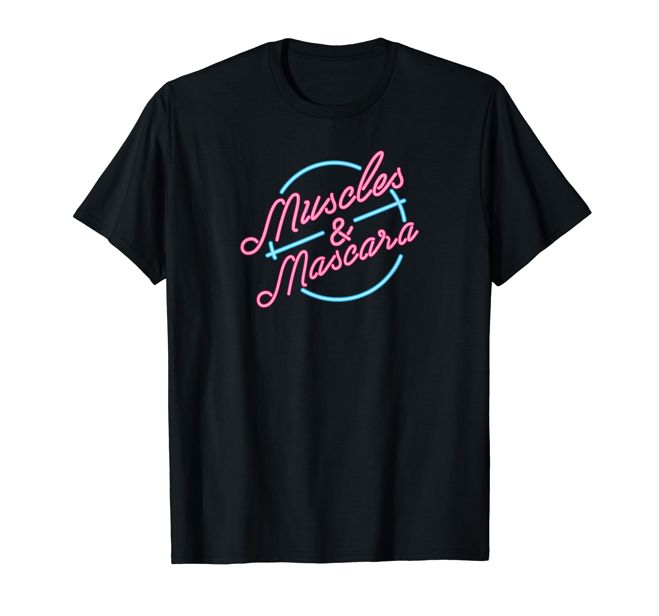 Muscles And Mascara Ladies 80S Neon T-Shirt - Novelty Apparel Men Women - T-Shirt, Sweatshirt, Hoodie