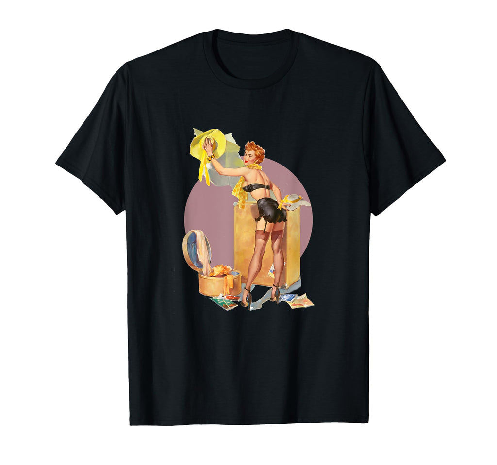 1940S Pin Up Sexy American Art T-Shirt - Streetwear Style Unisex - T-Shirt, Sweatshirt, Hoodie