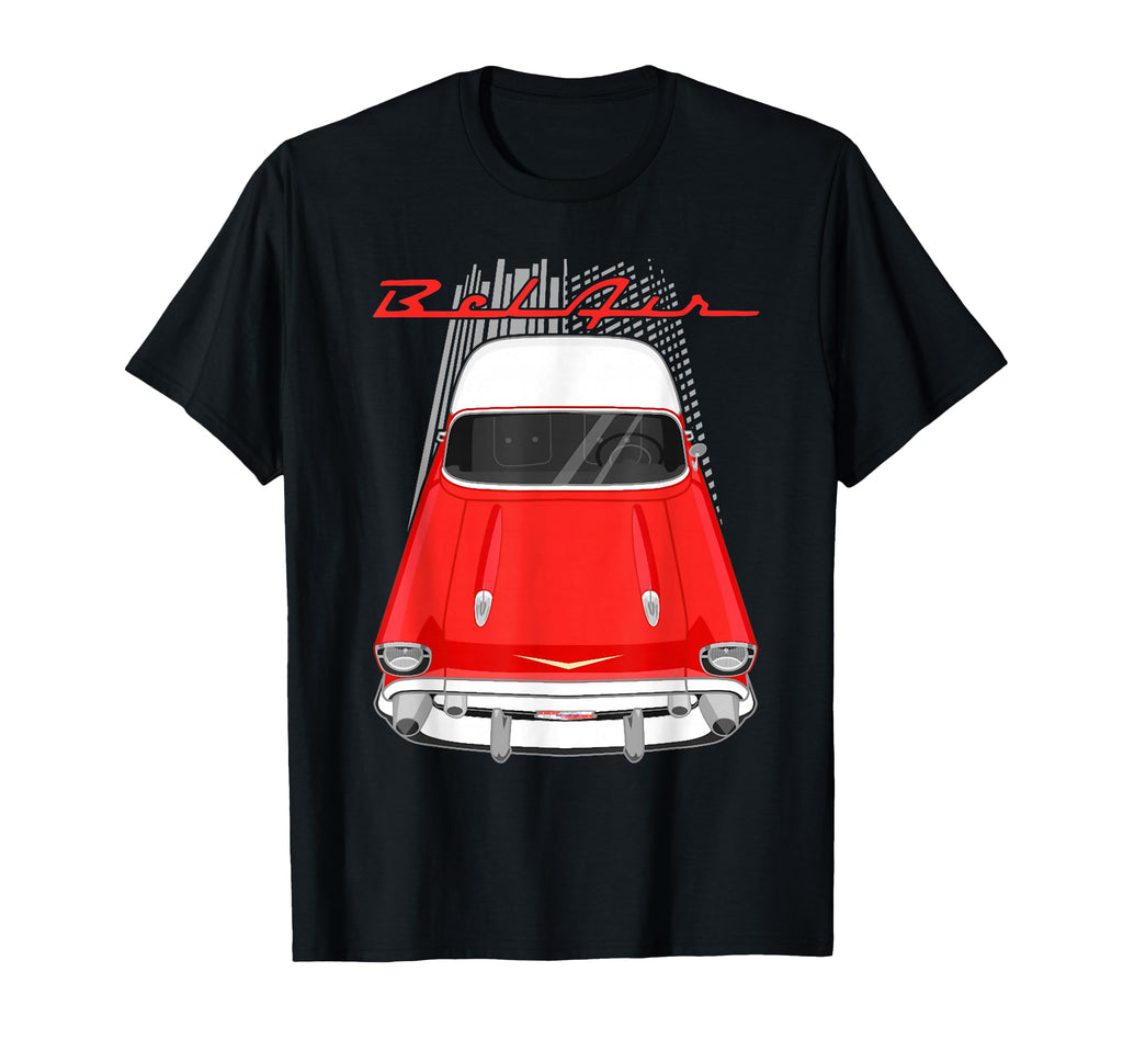 Bel Air 1957 57 Car Old School Hot Rod T-Shirt - Fun Novelty Design Unisex - T-Shirt, Sweatshirt, Hoodie