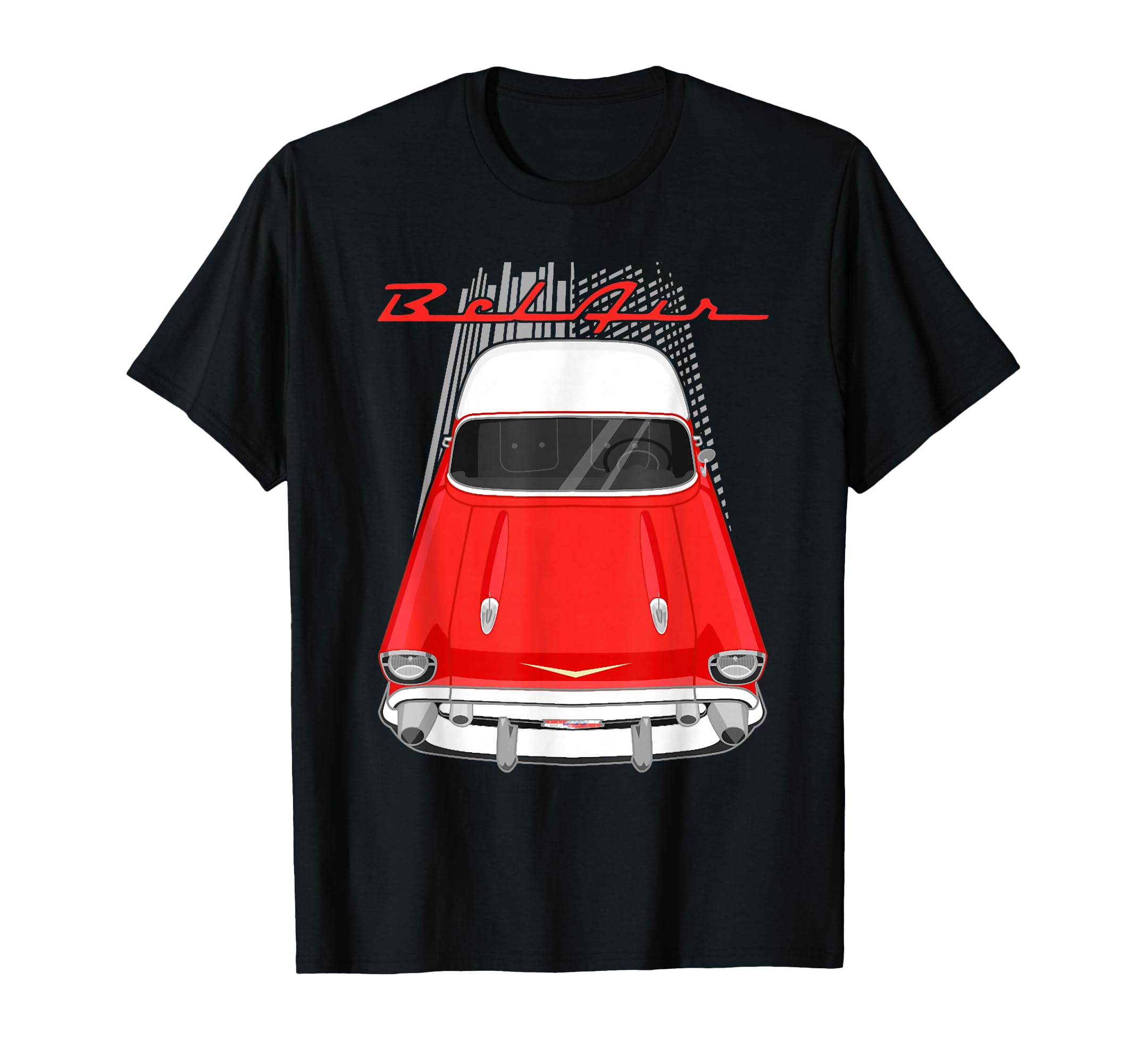 Bel Air 1957 57 Car Old School Hot Rod T-Shirt - Fun Novelty Design Unisex - T-Shirt, Sweatshirt, Hoodie