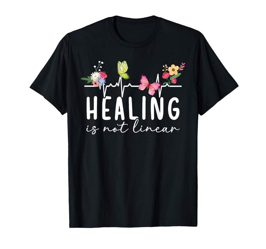 Healing Is Not Linear Mental Health T-Shirt - Streetwear Style for Adults - T-Shirt, Sweatshirt, Hoodie