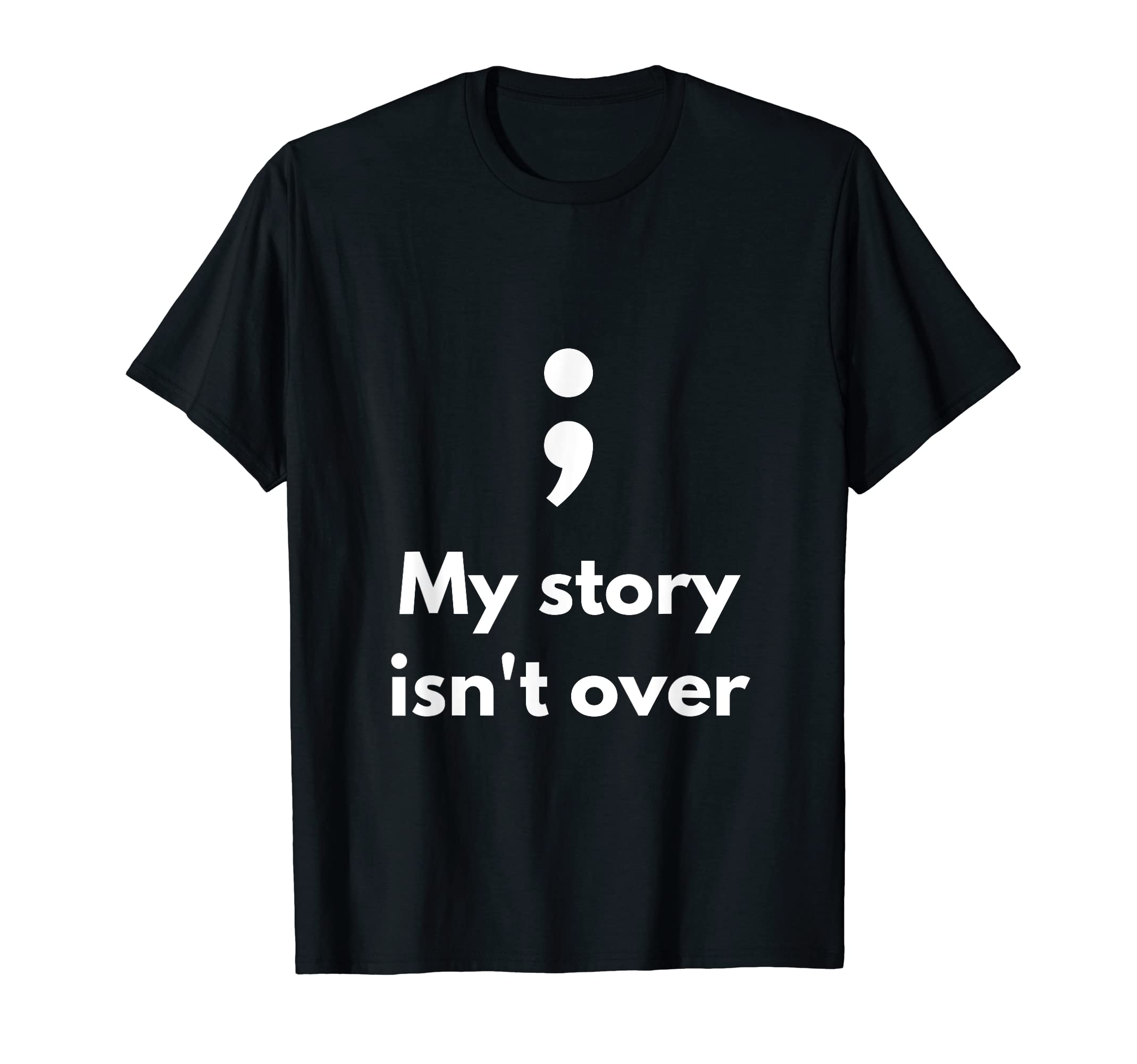 Its Okay Not To Be Okay Semicolon T-Shirt - Unique Graphic for Adults - T-Shirt, Sweatshirt, Hoodie
