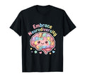 Embrace Neurodiversity Kawaii Puzzle Brain T-Shirt - Trendy Graphic Unisex - T-Shirt, Sweatshirt, Hoodie