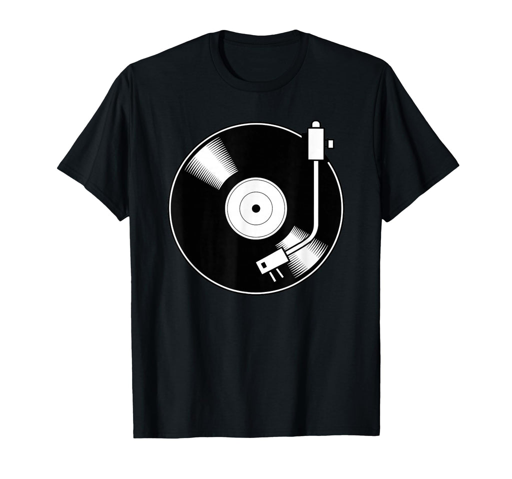 Vinyl Record Turntable Dj Music T-Shirt - Streetwear Style Men Women - T-Shirt, Sweatshirt, Hoodie