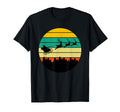Santa Flying Sunset 70S T-Shirt - Novelty Apparel for Adults - T-Shirt, Sweatshirt, Hoodie
