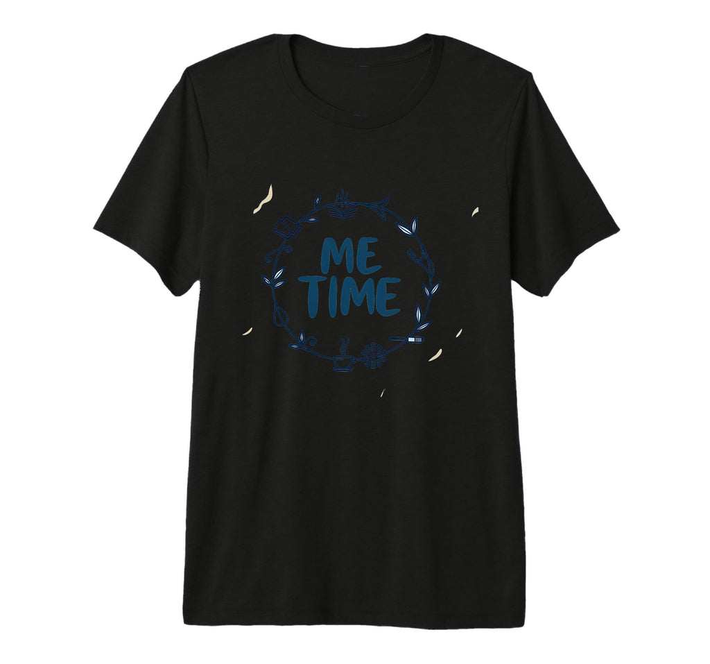 Me Time Cozy Self Care Wreath Relaxation T-Shirt - Novelty Apparel Unisex - T-Shirt, Sweatshirt, Hoodie
