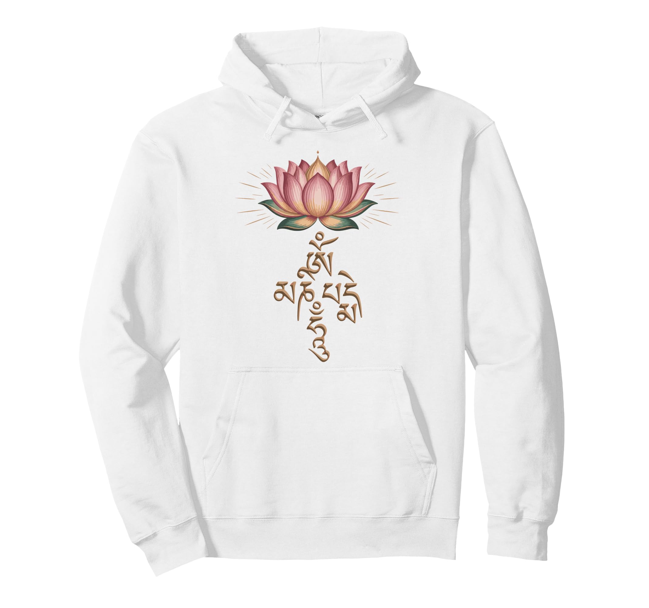 Meditation Om Mani Padme Hum Mantra Hoodie - Trendy Graphic for Adults - T-Shirt, Sweatshirt, Hoodie