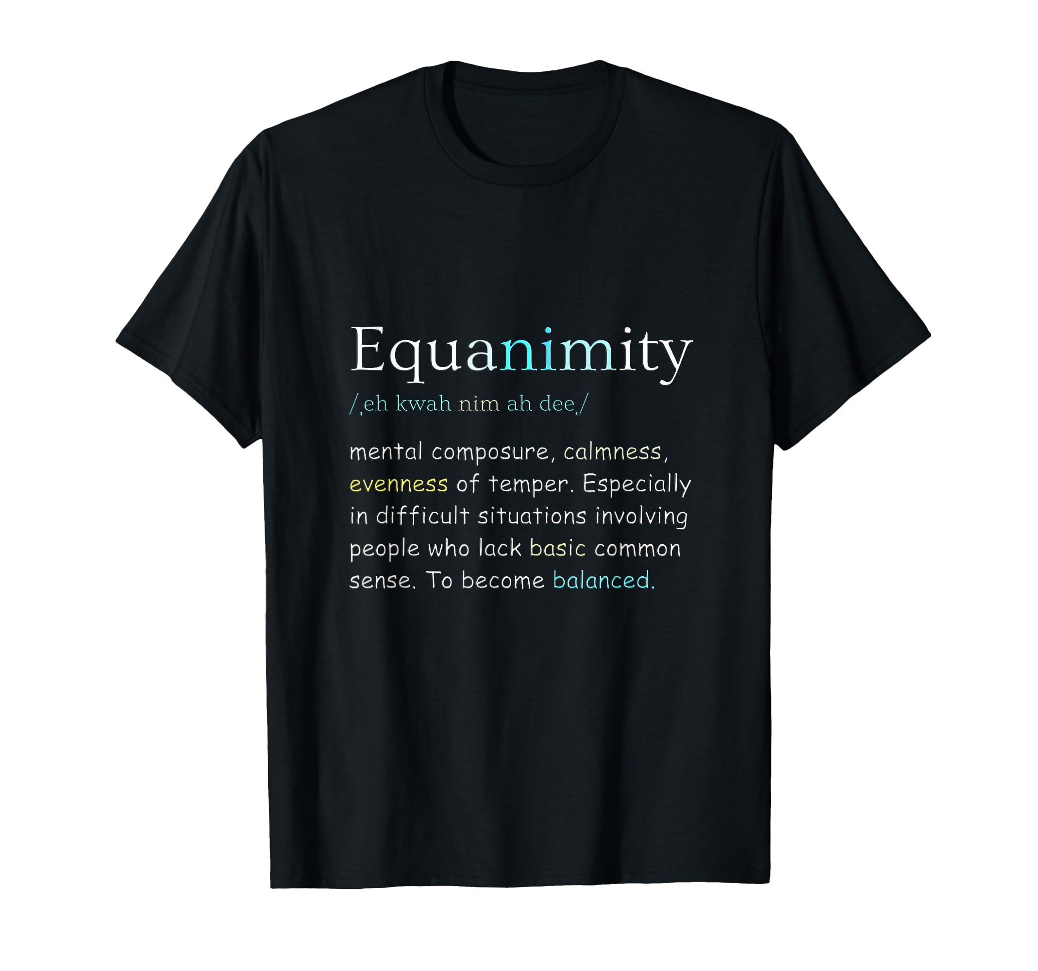 Self Care Self Love Equanimity T-Shirt - Novelty Apparel Men Women - T-Shirt, Sweatshirt, Hoodie