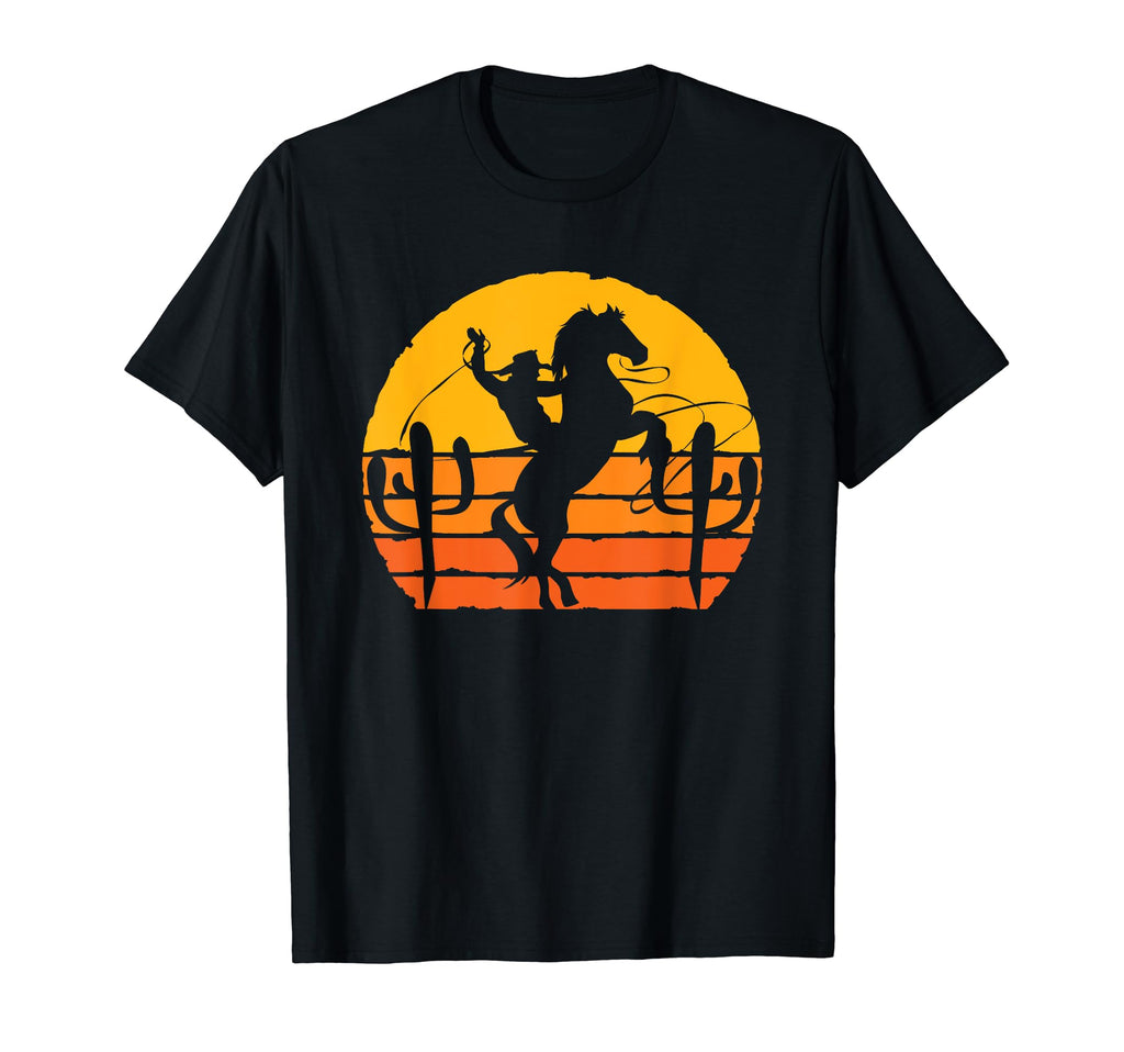 Country Horseback Riding Western T-Shirt - Minimalist Print Men Women - T-Shirt, Sweatshirt, Hoodie
