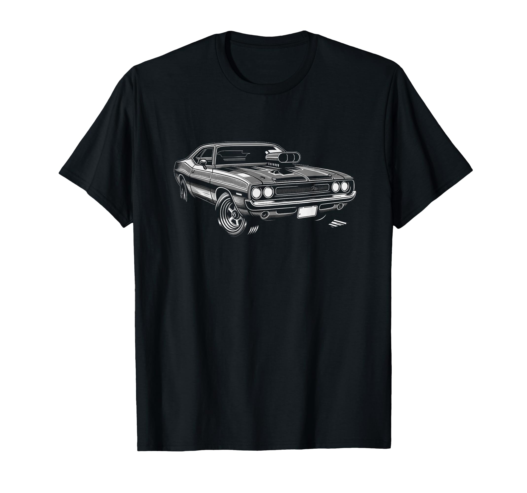 American Muscle Car 60S 70S Car Lover T-Shirt - Graphic Print for Adults - T-Shirt, Sweatshirt, Hoodie