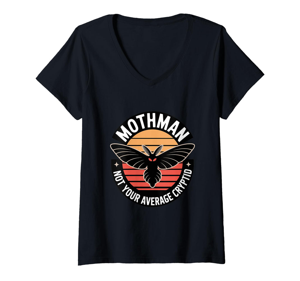 Womens Moth Mann Cryptid Anti Social T-Shirt - Custom Art Print Men Women - T-Shirt, Sweatshirt, Hoodie
