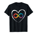 Pride Autism Awareness Rainbow Infinity T-Shirt - Streetwear Style Unisex - T-Shirt, Sweatshirt, Hoodie
