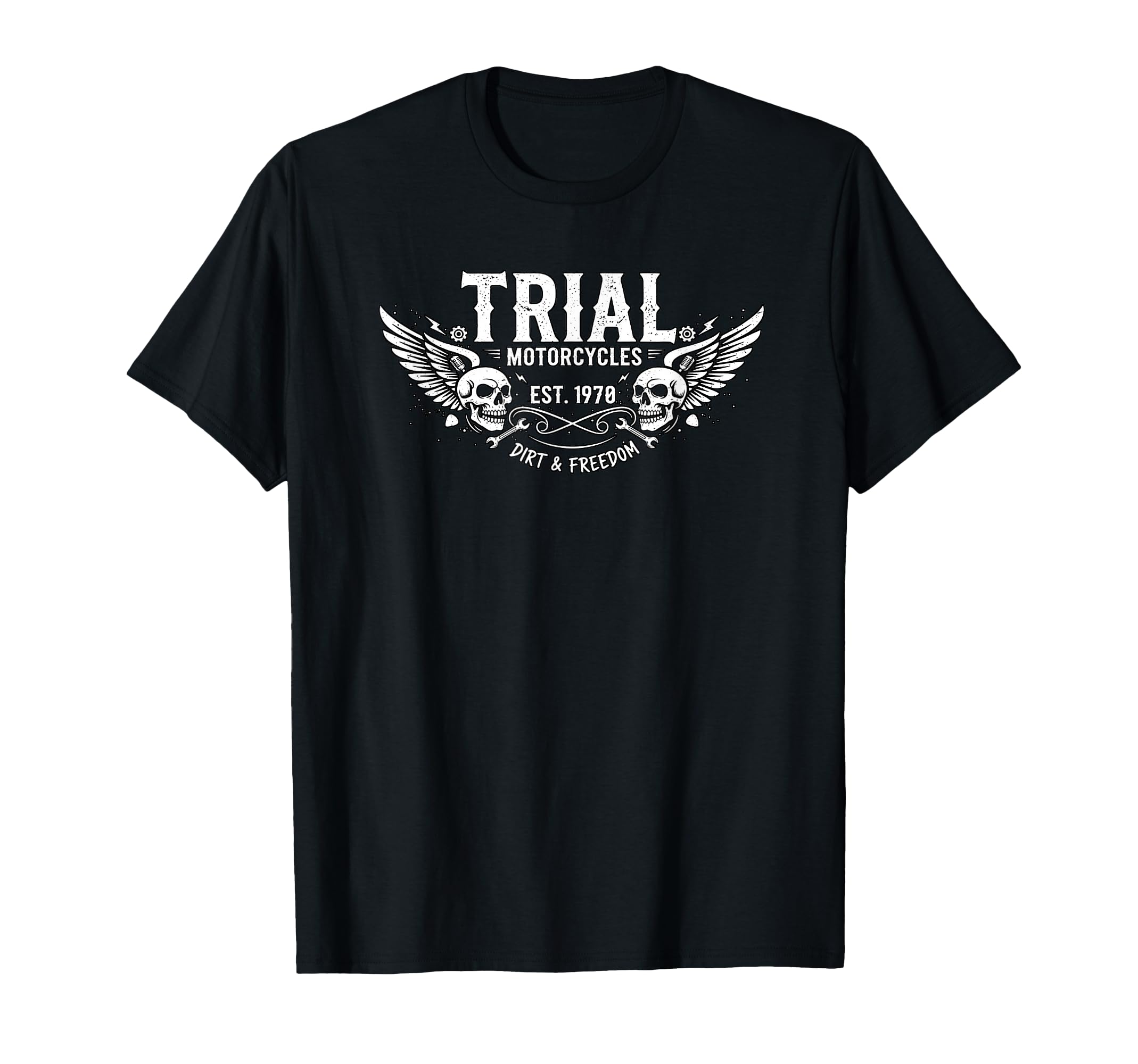 Trial 70S Motorcycles Trials Bikes Off T-Shirt - Trendy Graphic for Adults - T-Shirt, Sweatshirt, Hoodie