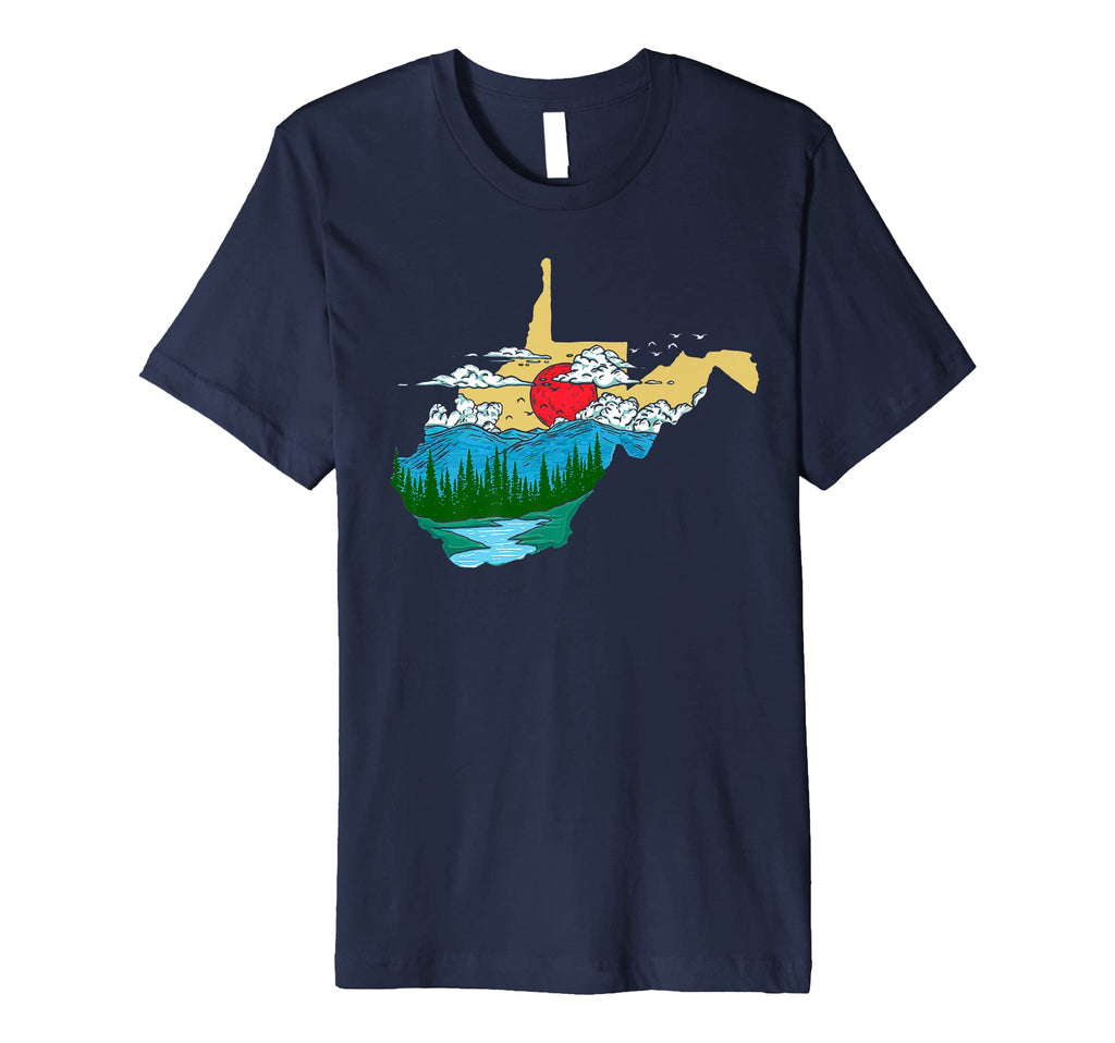 West Virginia Pride Outdoors Nature T-Shirt - Custom Art Print Men Women - T-Shirt, Sweatshirt, Hoodie