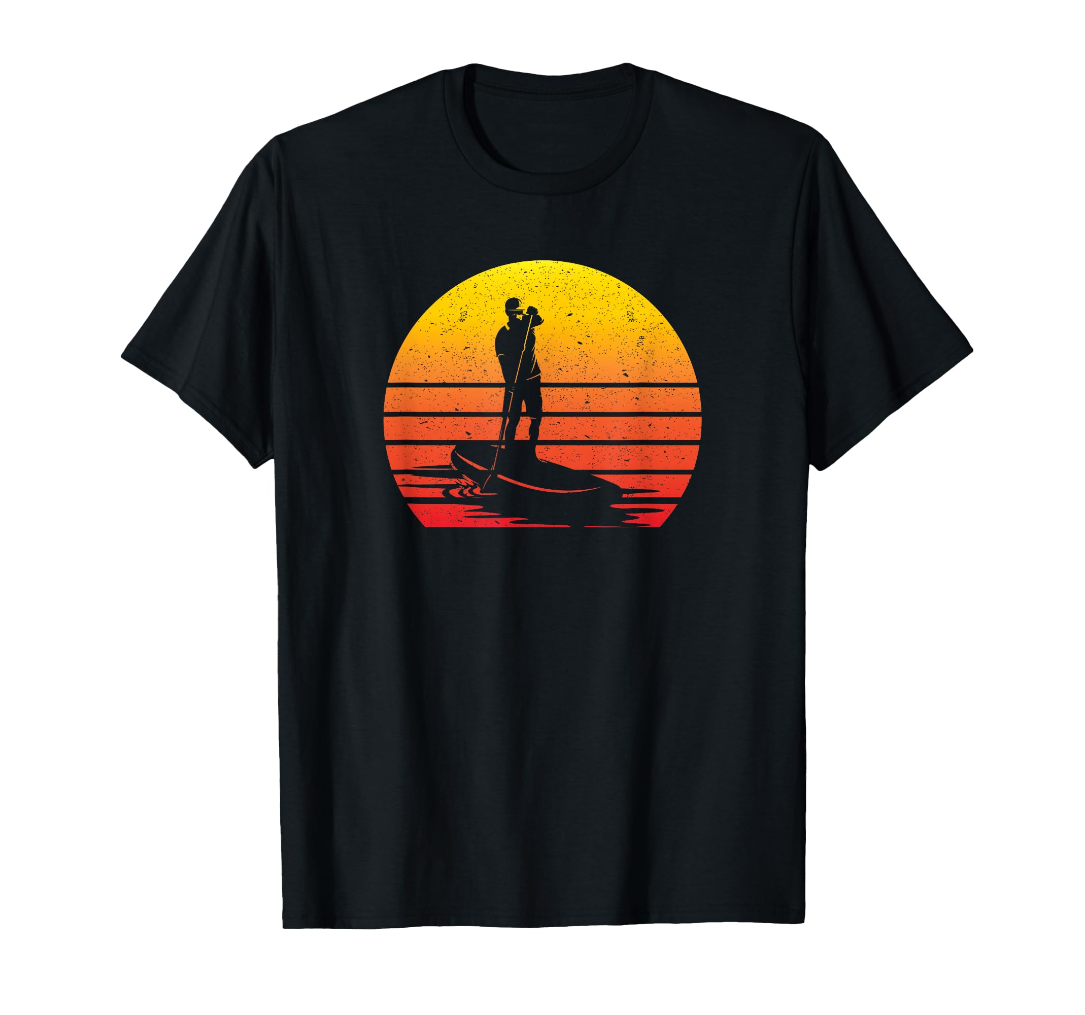 Standup Paddling Sunset Silhouette T-Shirt - Graphic Print for Adults - T-Shirt, Sweatshirt, Hoodie