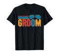 Synthwave Groom Bachelor 80S T-Shirt - Minimalist Print Men Women - T-Shirt, Sweatshirt, Hoodie