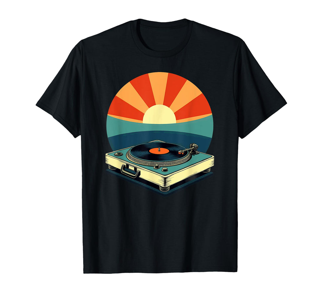 70S 80S Vinyl Record Player T-Shirt - Streetwear Style Men Women - T-Shirt, Sweatshirt, Hoodie
