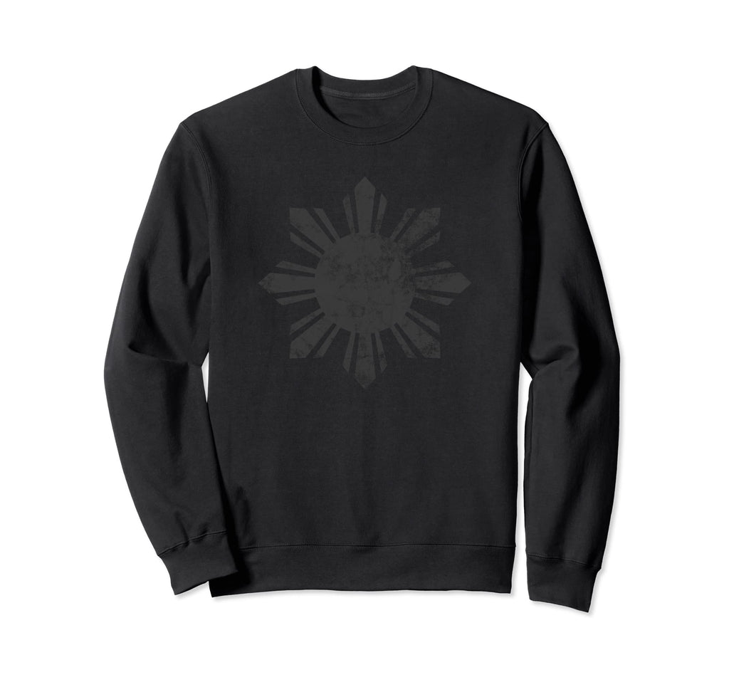 Filipino Sun Distressed Proud To Be Sweatshirt - Streetwear Style Unisex - T-Shirt, Sweatshirt, Hoodie