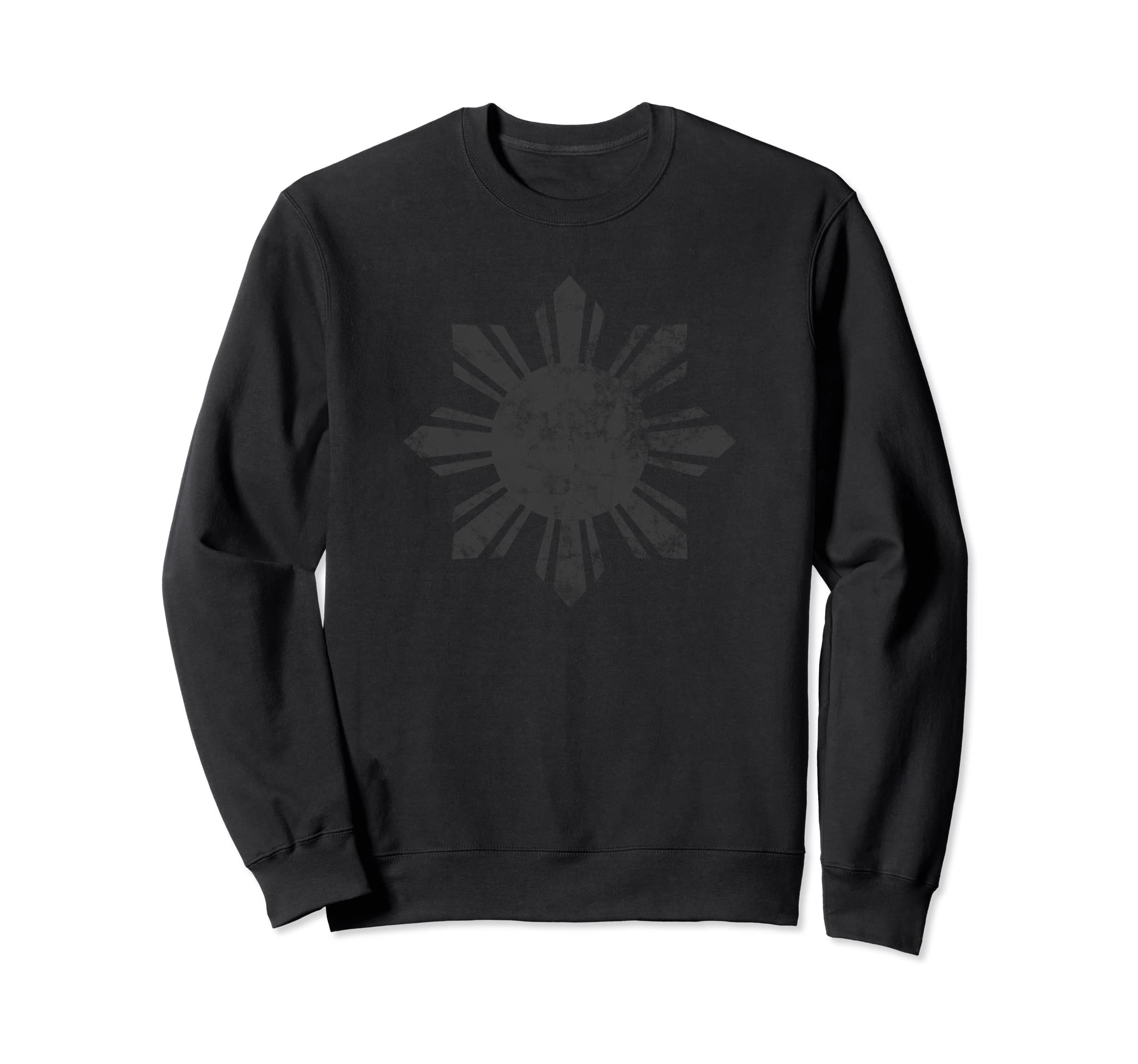 Filipino Sun Distressed Proud To Be Sweatshirt - Streetwear Style Unisex - T-Shirt, Sweatshirt, Hoodie