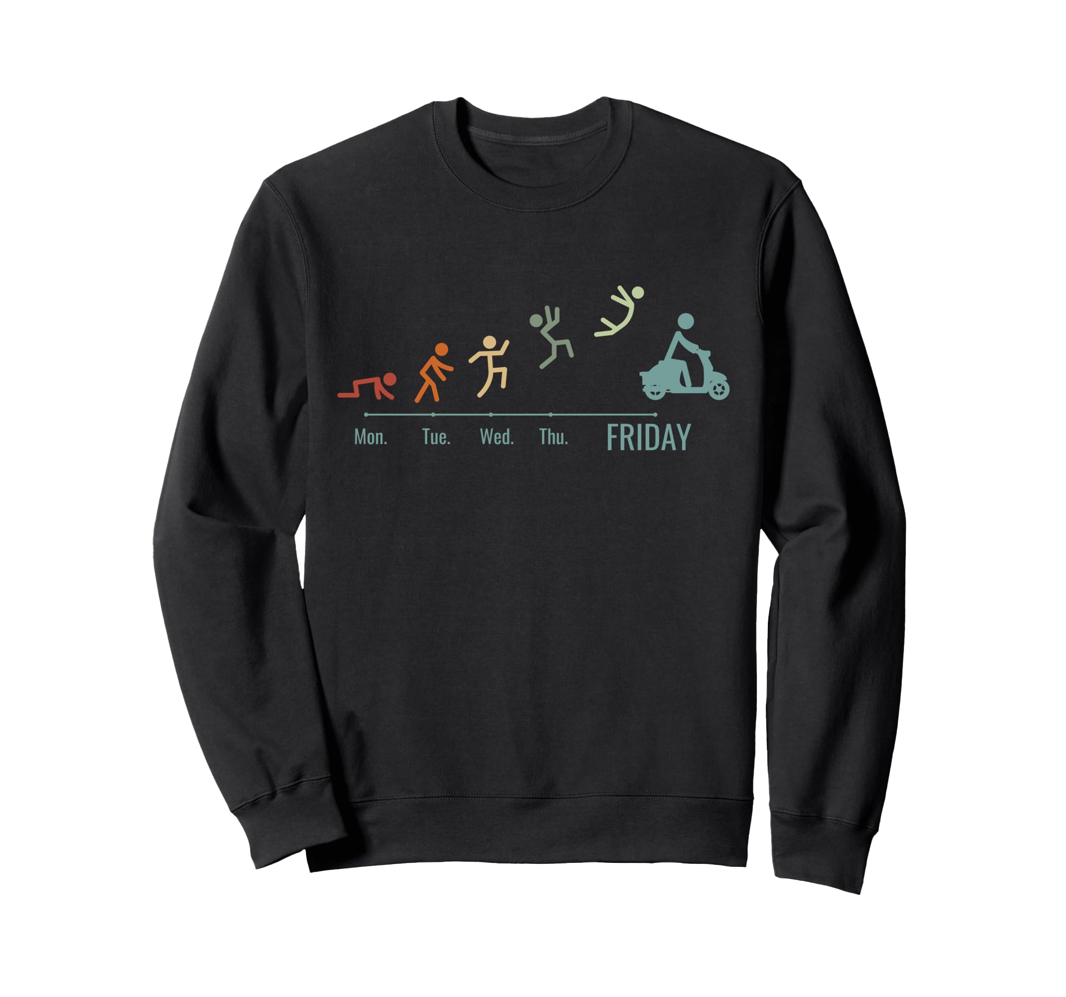 Moped Scooter Bike Scooter Moped Sweatshirt - Minimalist Print Unisex - T-Shirt, Sweatshirt, Hoodie