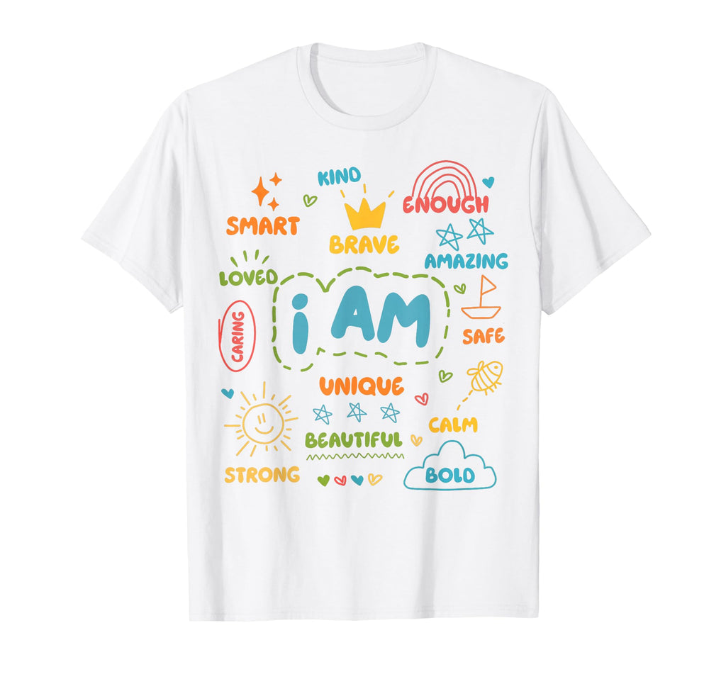 I Am Daily Affirmation Colorful T-Shirt - Graphic Print for Adults - T-Shirt, Sweatshirt, Hoodie