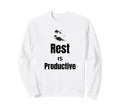 Rest Is Productive Self Care Sweatshirt - Aesthetic Graphic Men Women - T-Shirt, Sweatshirt, Hoodie