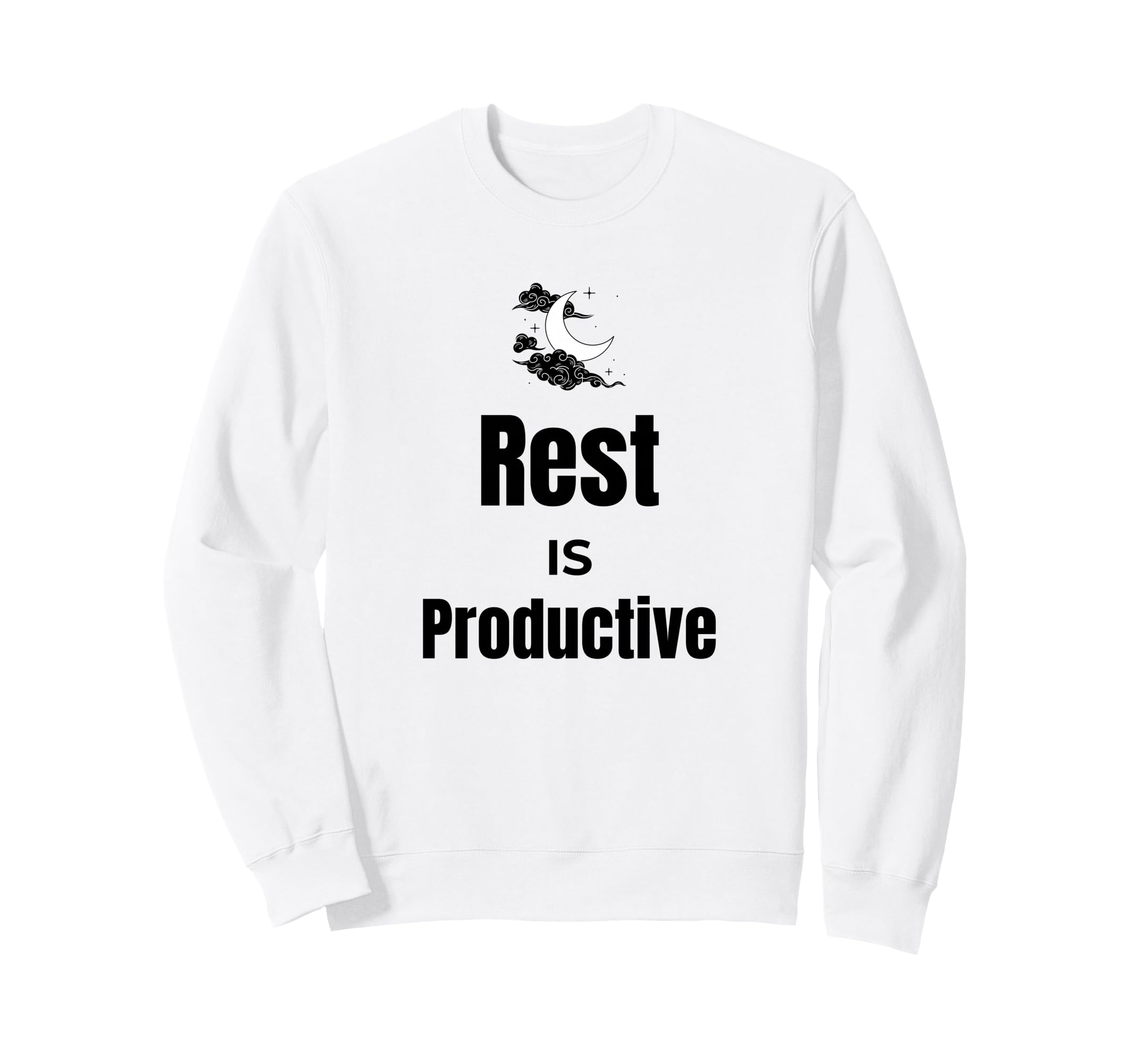 Rest Is Productive Self Care Sweatshirt - Aesthetic Graphic Men Women - T-Shirt, Sweatshirt, Hoodie