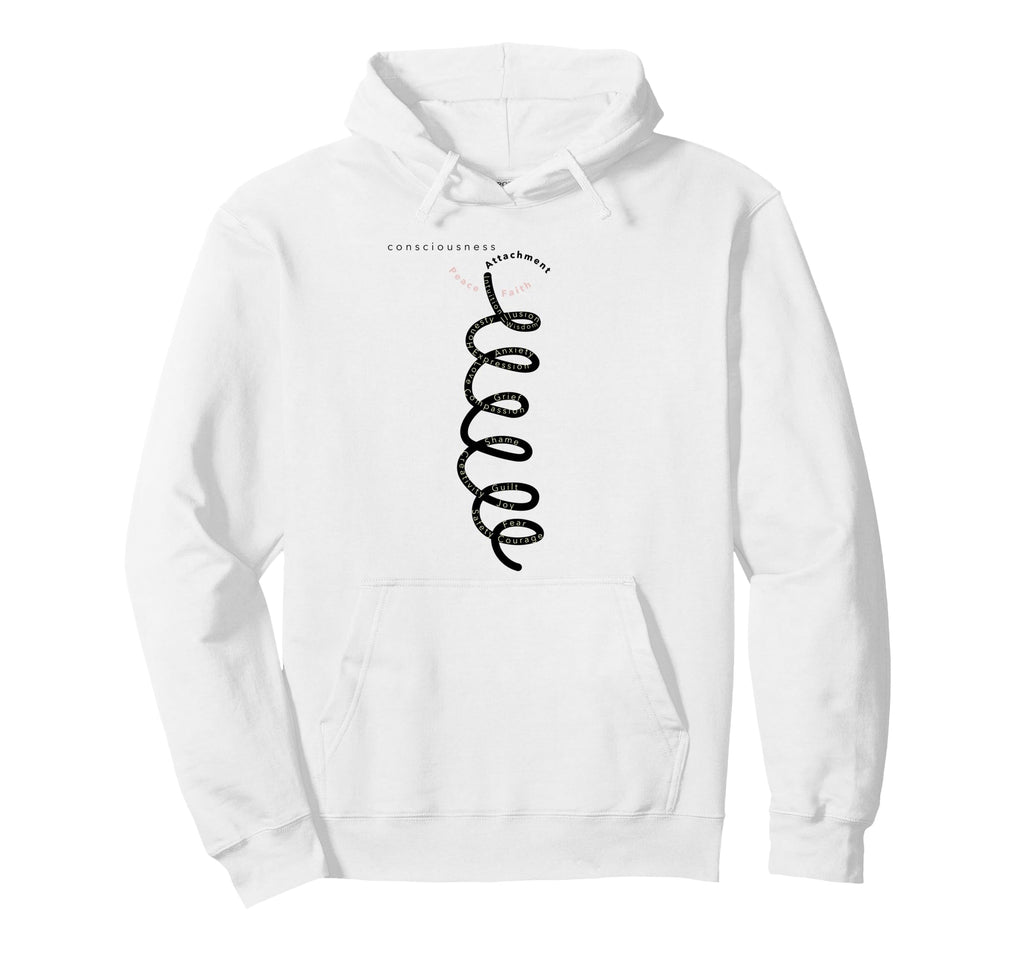 Spiral Consciousness Mindfulness Healing Hoodie - Graphic Print Men Women - T-Shirt, Sweatshirt, Hoodie