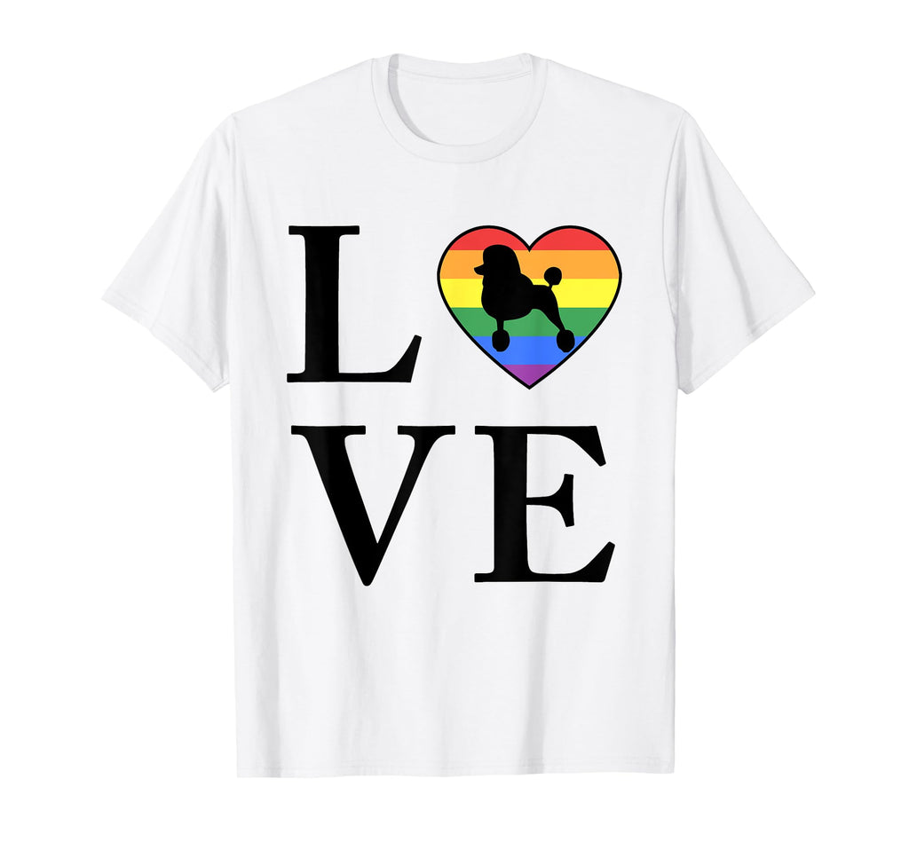 Dog Breed Poodle Word Love Typography T-Shirt - Unique Graphic for Adults - T-Shirt, Sweatshirt, Hoodie