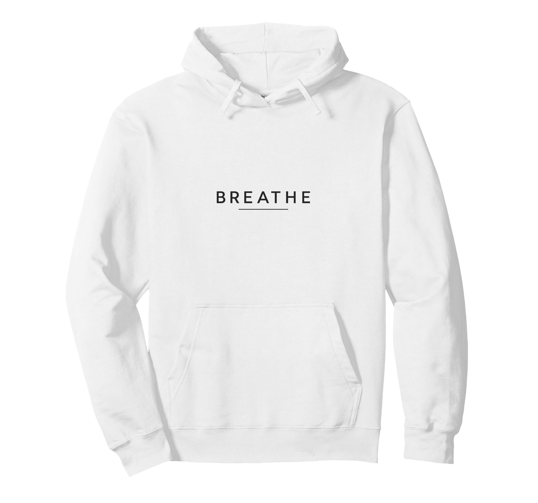 Breathe Minimalist Mindfulness Hoodie - Minimalist Print Unisex - T-Shirt, Sweatshirt, Hoodie