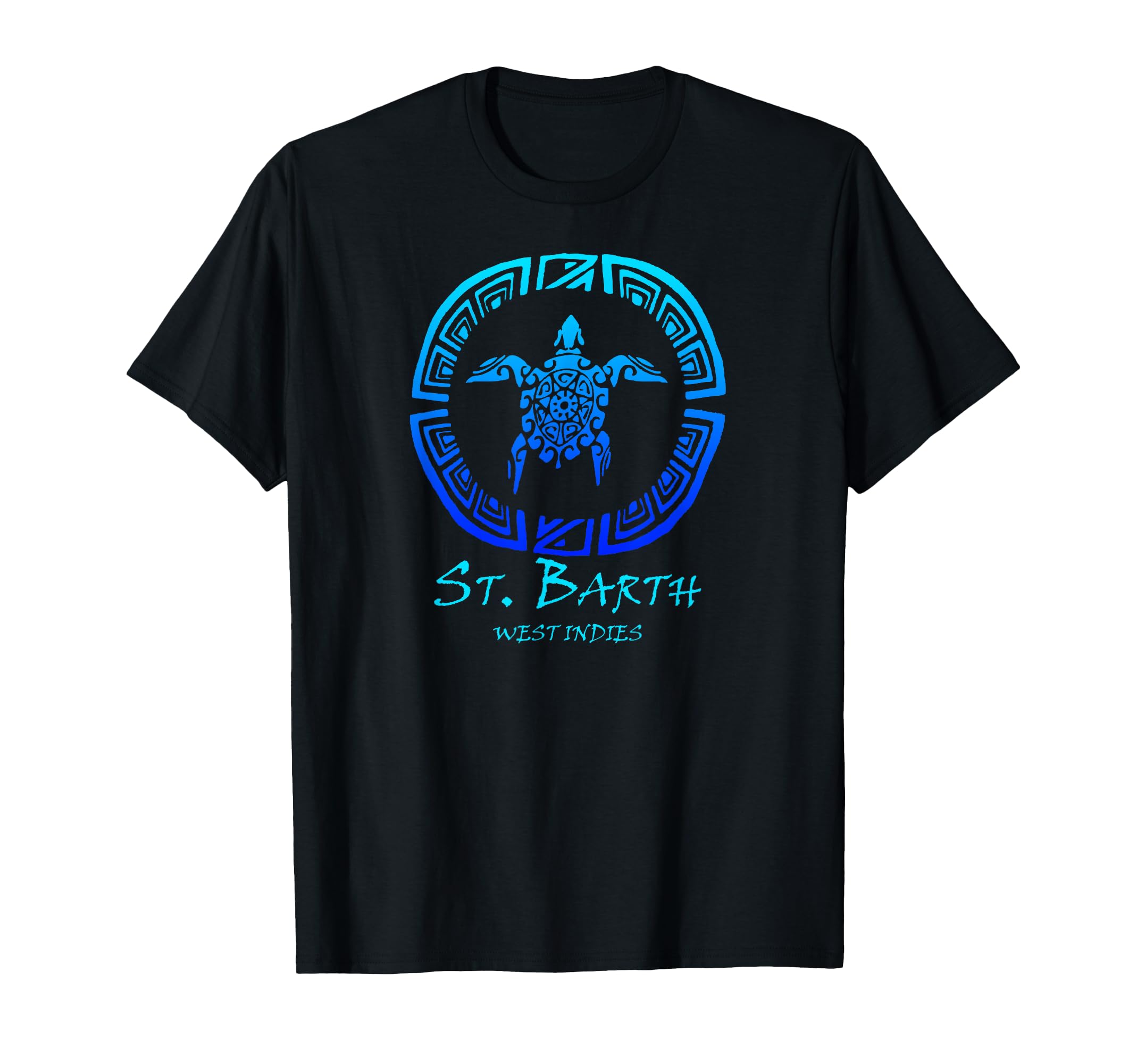 St Barth West Indies Tribal Turtle T-Shirt - Aesthetic Graphic Unisex - T-Shirt, Sweatshirt, Hoodie