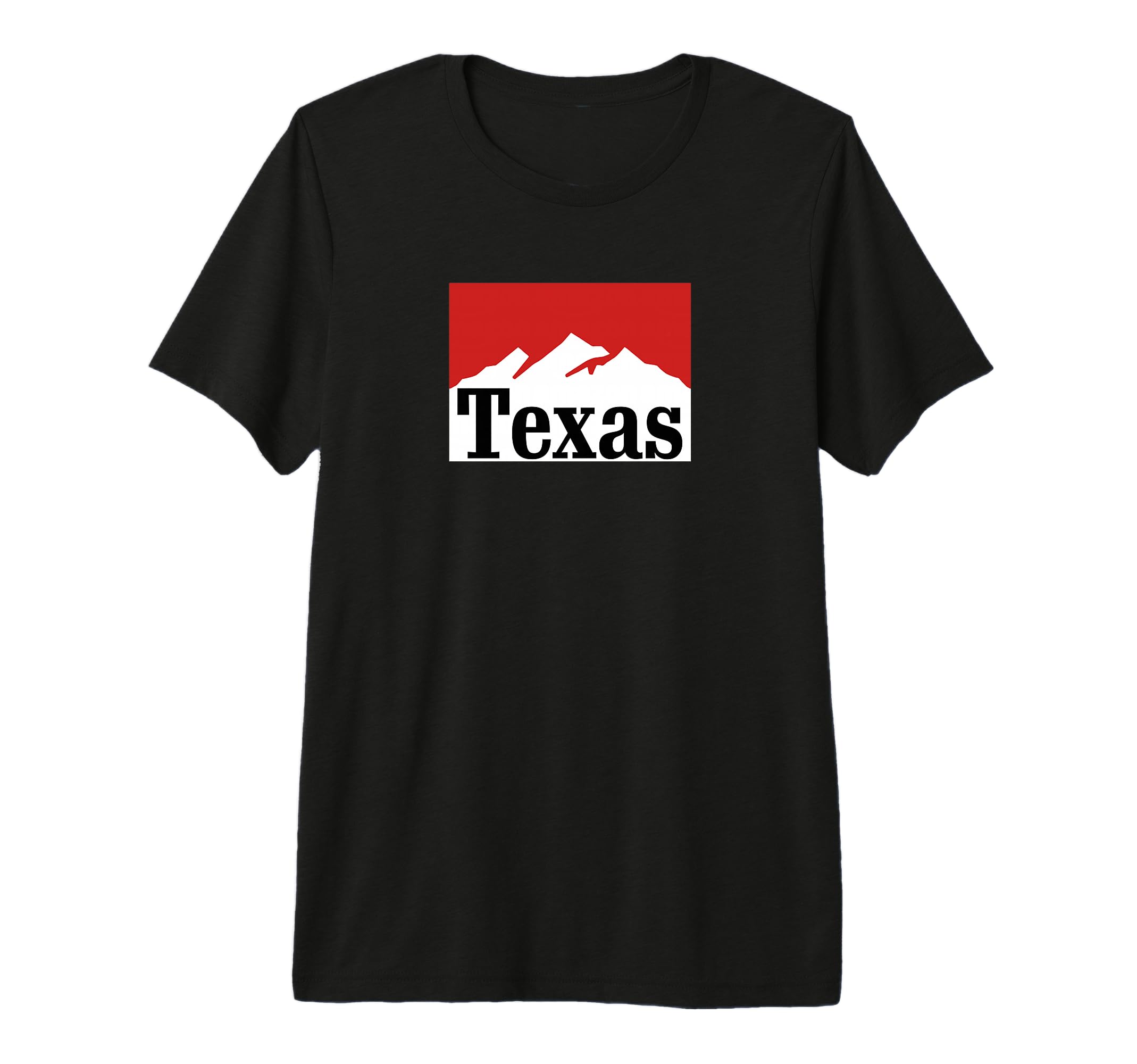 Texas 90S Street Mountain Tri Blend T-Shirt - Unique Graphic Unisex - T-Shirt, Sweatshirt, Hoodie