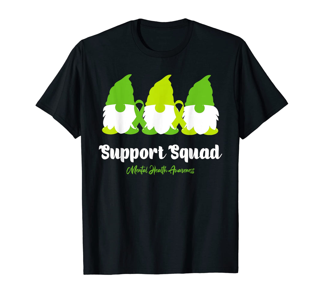 Green Ribbon Support Squad Gnome T-Shirt - Fun Novelty Design Unisex - T-Shirt, Sweatshirt, Hoodie