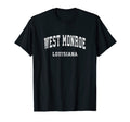 West Monroe Louisiana La Athletic T-Shirt - Fun Novelty Design for Adults - T-Shirt, Sweatshirt, Hoodie