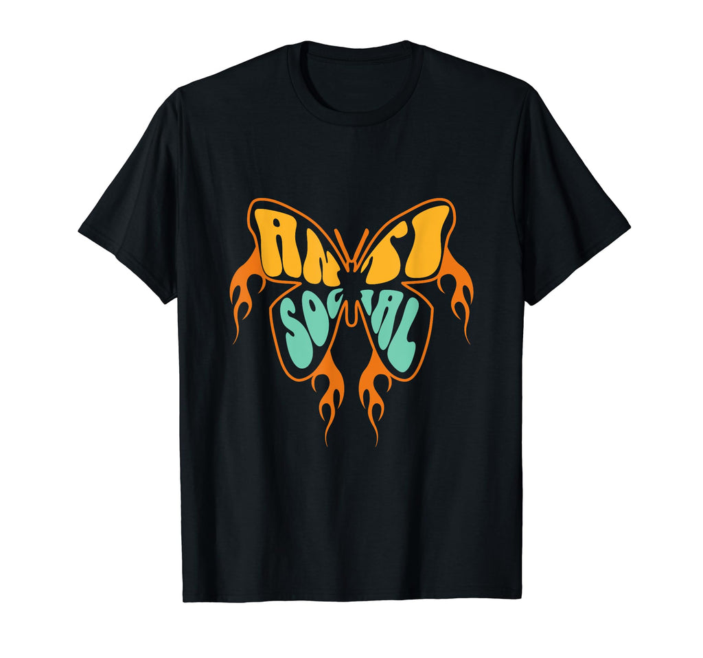 Antisocial Butterfly T-Shirt - Custom Art Print Unisex - T-Shirt, Sweatshirt, Hoodie