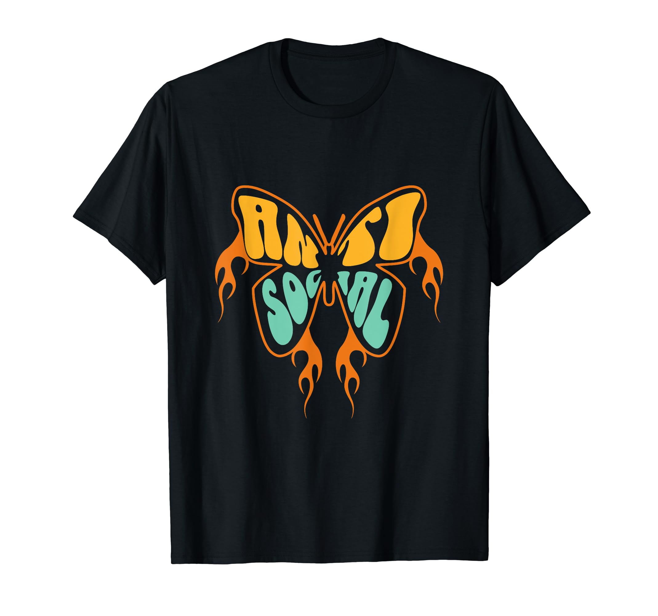 Antisocial Butterfly T-Shirt - Custom Art Print Unisex - T-Shirt, Sweatshirt, Hoodie