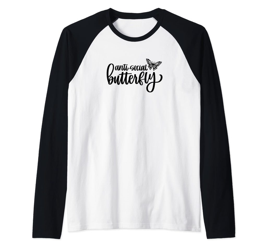 Anti Social Butterfly Anti Social Hoodie - Graphic Print for Adults - T-Shirt, Sweatshirt, Hoodie