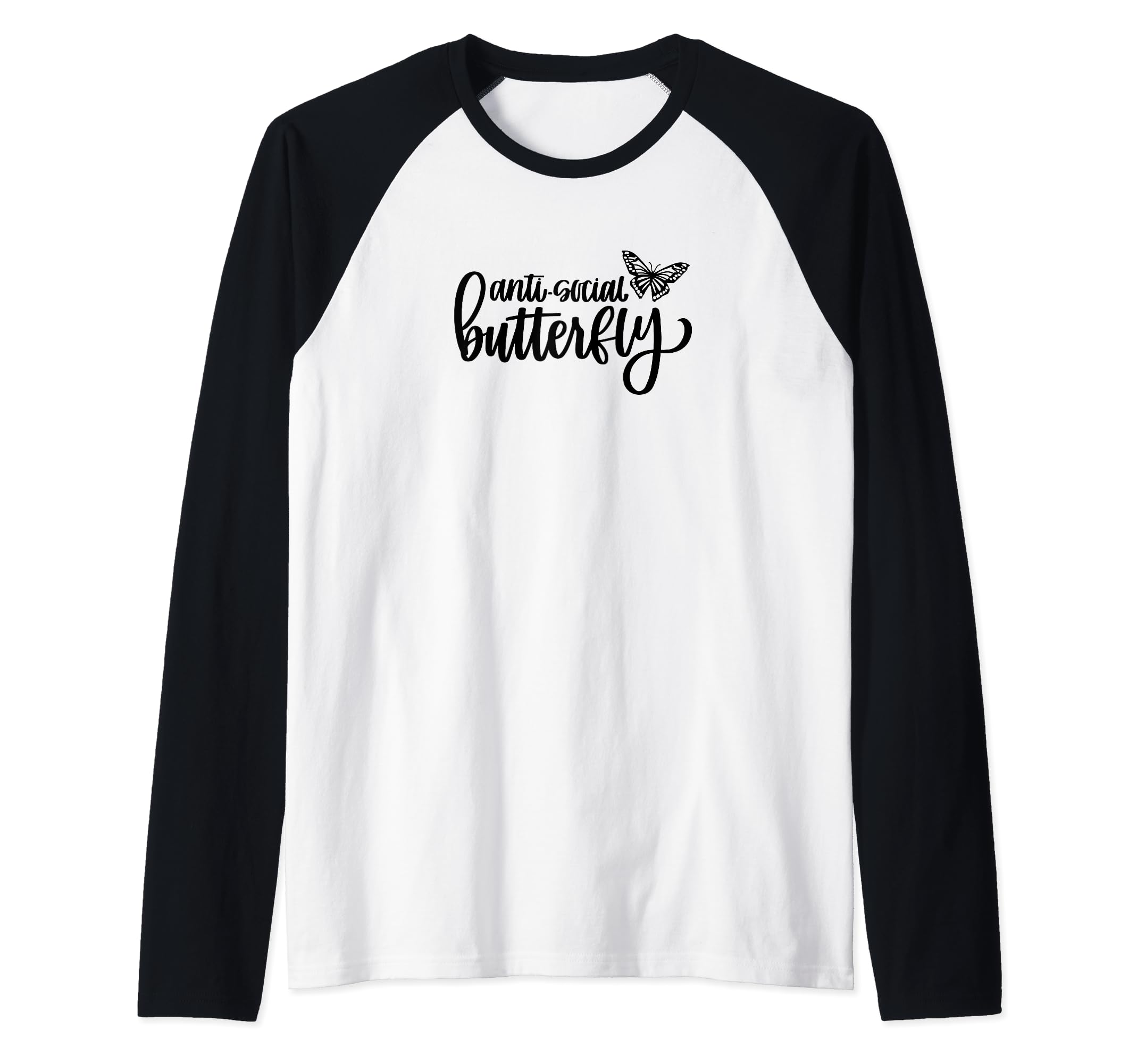 Anti Social Butterfly Anti Social Hoodie - Graphic Print for Adults - T-Shirt, Sweatshirt, Hoodie