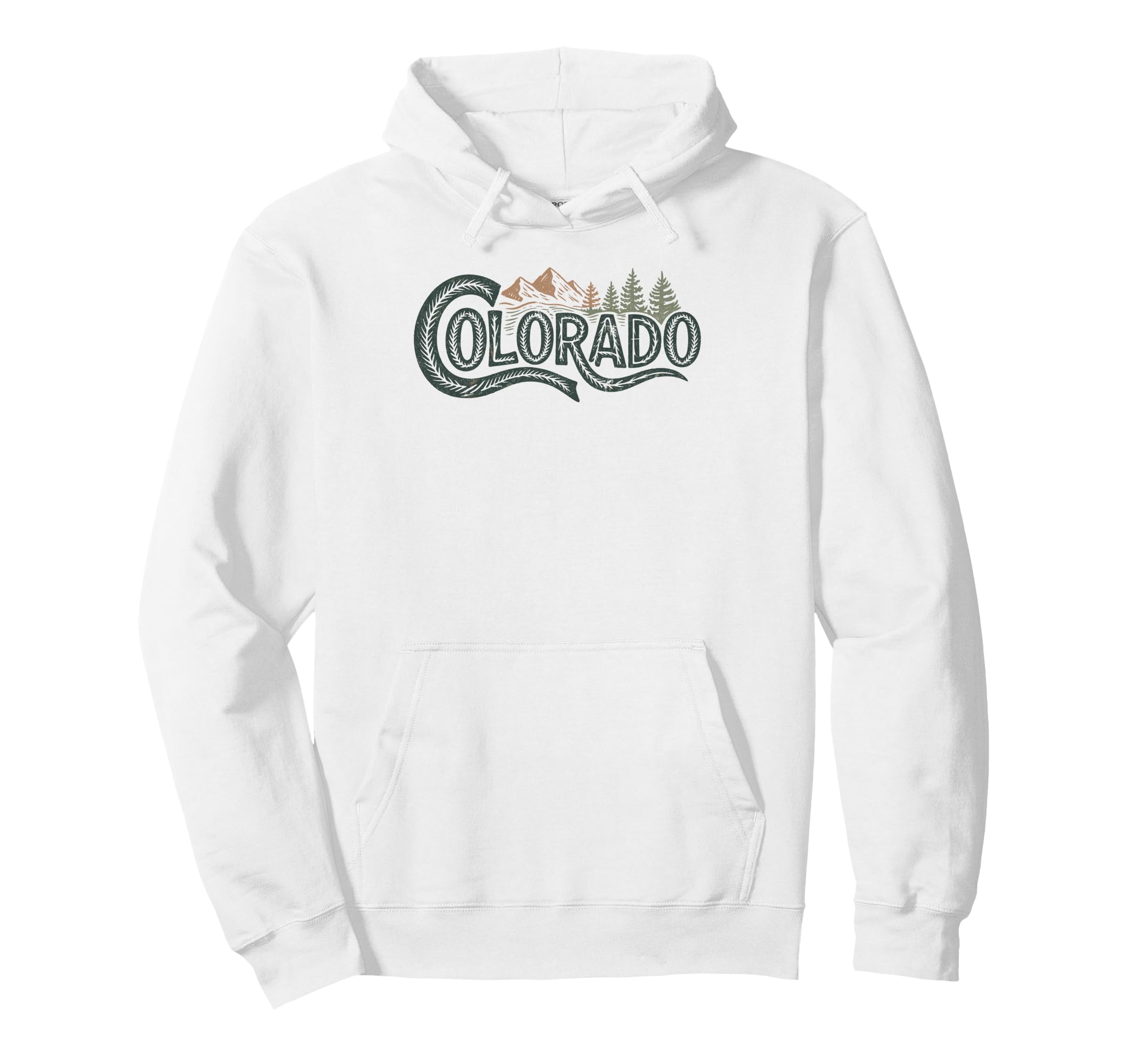 Colorado Mountains Nature Hiking Hoodie - Novelty Apparel for Adults - T-Shirt, Sweatshirt, Hoodie
