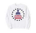 Patriotic Yoga Pose American Sweatshirt - Fun Novelty Design Men Women - T-Shirt, Sweatshirt, Hoodie