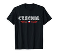 Czechia 70S 80S Type Flag T-Shirt - Trendy Graphic Men Women - T-Shirt, Sweatshirt, Hoodie