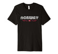 Norway 70S 80S Type Flag T-Shirt - Aesthetic Graphic Unisex - T-Shirt, Sweatshirt, Hoodie