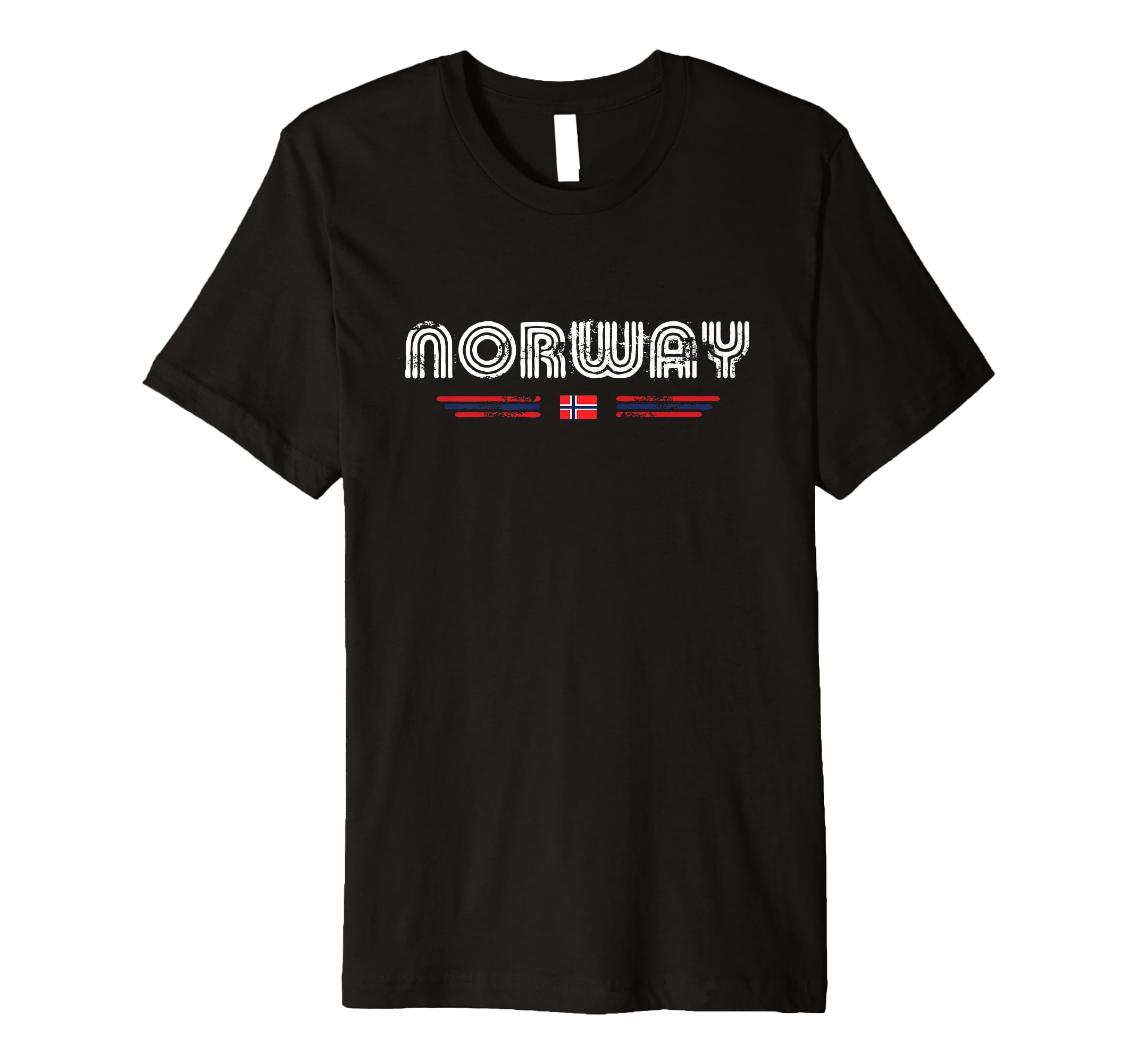 Norway 70S 80S Type Flag T-Shirt - Aesthetic Graphic Unisex - T-Shirt, Sweatshirt, Hoodie