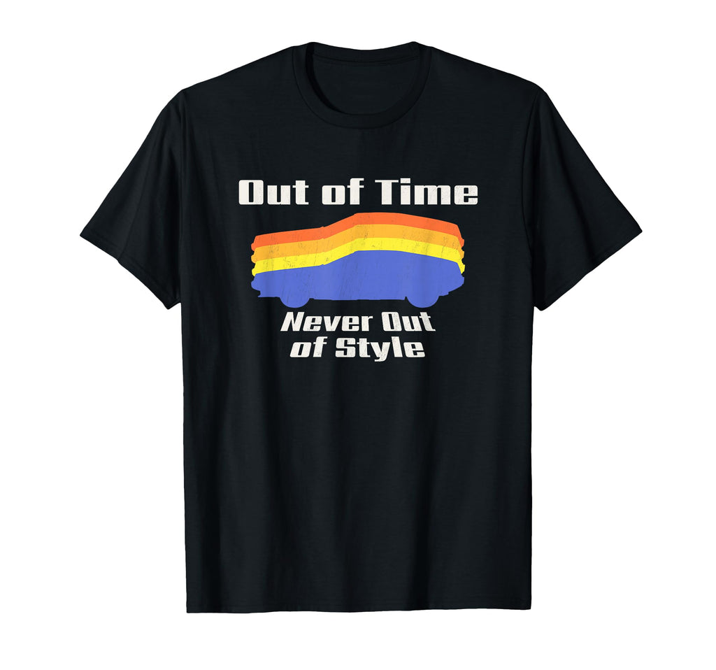 80S Car Silhouette Synthwave Aesthetic T-Shirt - Novelty Apparel Men Women - T-Shirt, Sweatshirt, Hoodie