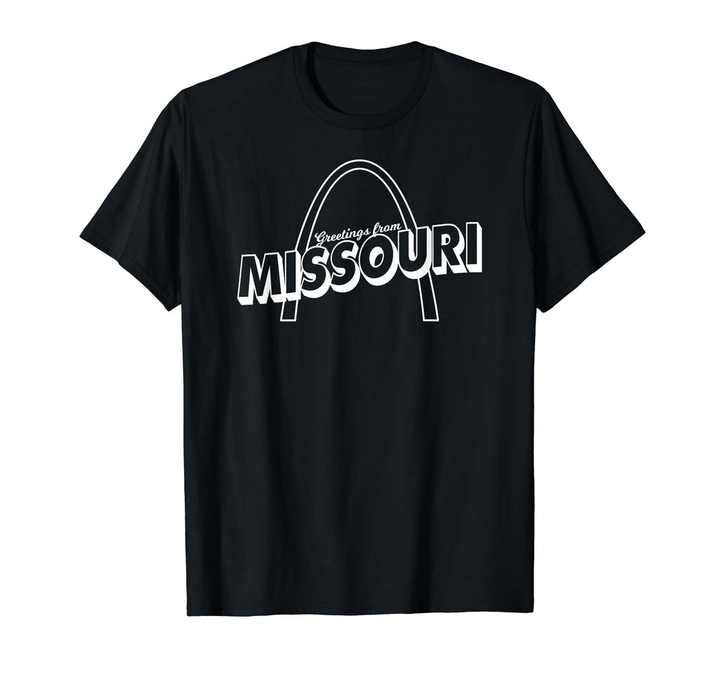 Missouri Arch Large Letter Postcard T-Shirt - Unique Graphic for Adults - T-Shirt, Sweatshirt, Hoodie