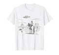 Western Cowboy Ufo Alien Aesthetic T-Shirt - Novelty Apparel for Adults - T-Shirt, Sweatshirt, Hoodie